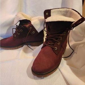 Timberland water proof Jayne Teddy Fleece Lined A1SGJ size 8